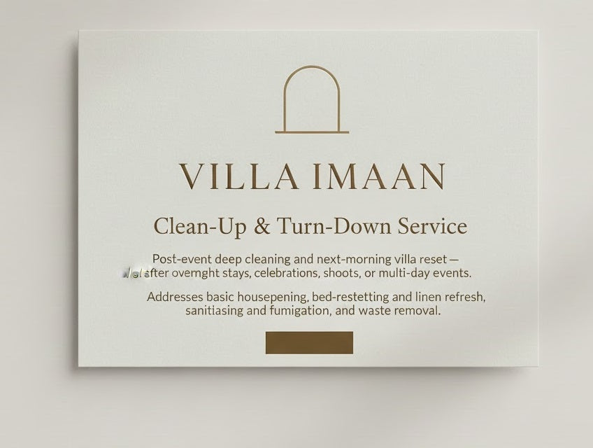 Clean-Up & Turn-Down Service